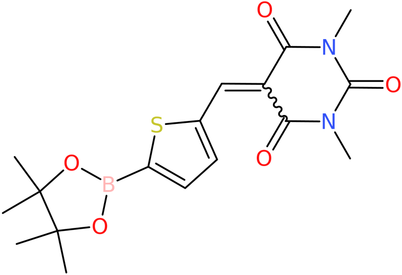 1,3-Dimethyl-5-[5-(4,4,5,5-tetramethyl-[1,3,2]dioxaborolan-2-yl)-thiophen-2-ylmethylene]-pyrimidine-, NX73997