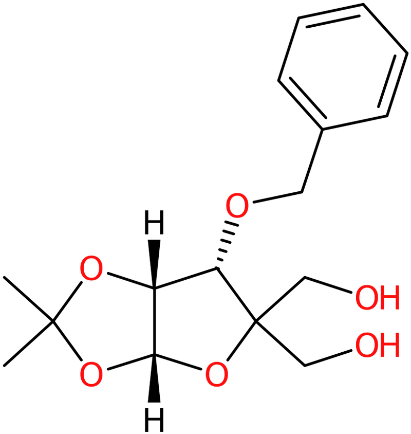 CAS: 63593-03-3 | 3-O-Benzyl-4-(hydroxymethyl-1,2-O-isopropylidene)-alpha-D-erythropentofuranose, >97%, NX56282