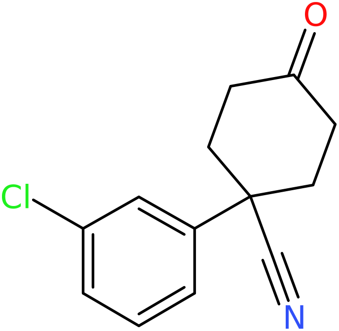 CAS: 65619-29-6 | 4-Cyano-4-(3-chlorophenyl)cyclohexanone, >97%, NX57061