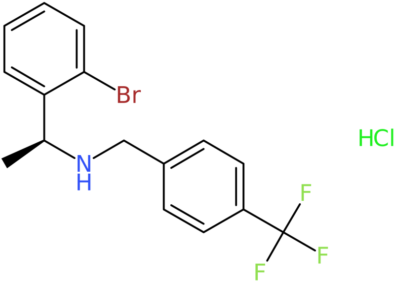 (1S)-1-(2-Bromophenyl)-N-[[4-(trifluoromethyl)phenyl]methyl]ethanamine hydrochloride, NX74705