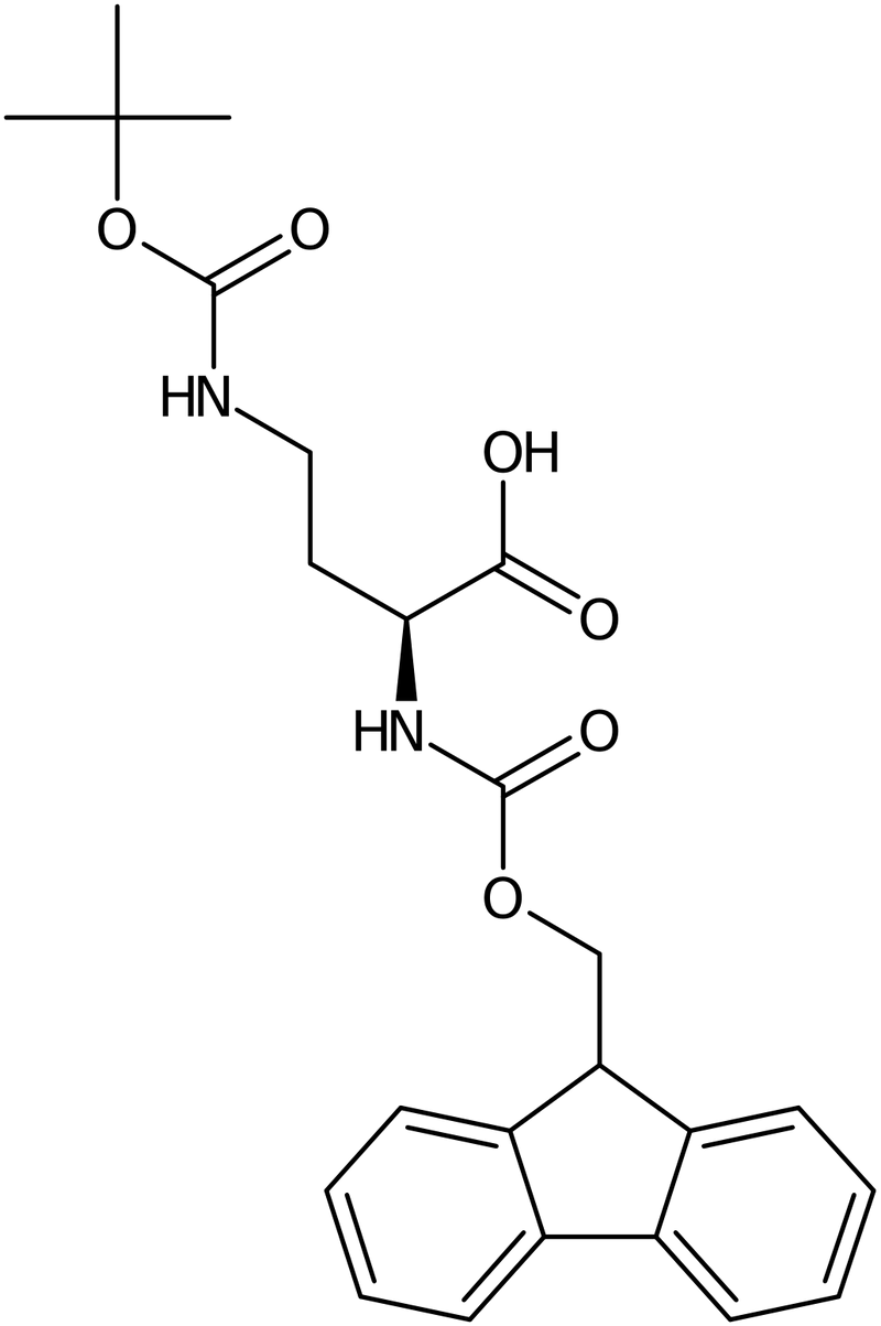 CAS: 125238-99-5 | (2S)-2,4-Diaminobutanoic acid, 4-BOC, 2-FMOC protected, >95%, NX19005