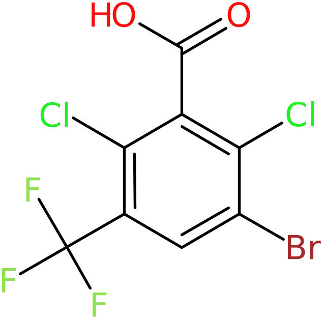 3-Bromo-2,6-dichloro-5-(trifluoromethyl)benzoic acid, NX74575