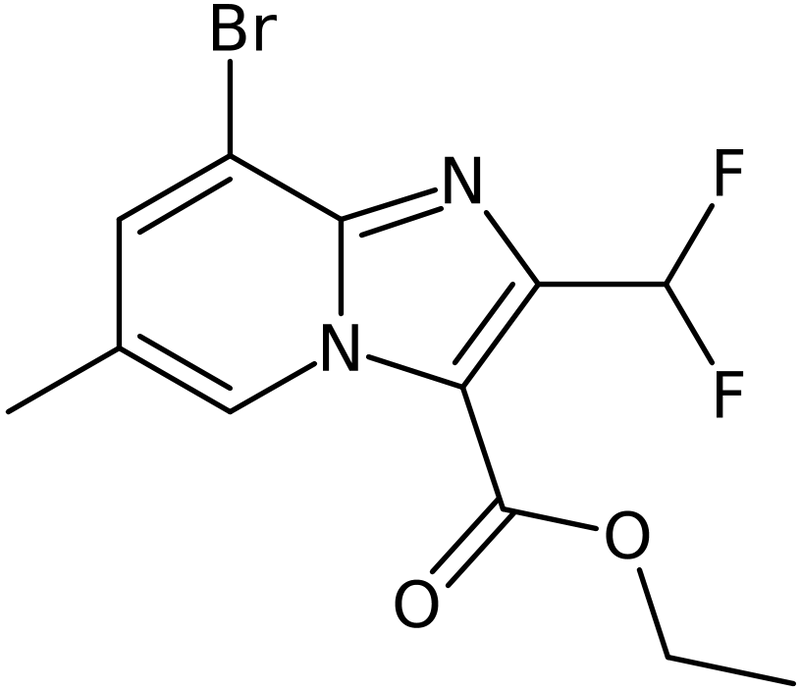 CAS: 2451256-44-1 | Ethyl 8-bromo-2-(difluoromethyl)-6-methylimidazo[1,2-a]pyridine-3-carboxylate, NX37273