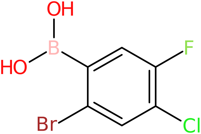 2-Bromo-4-chloro-5-fluorobenzeneboronic acid, >95%, NX74767