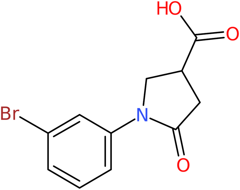 CAS: 714207-41-7 | 1-(3-Bromophenyl)-5-oxopyrrolidine-3-carboxylic acid, NX59328