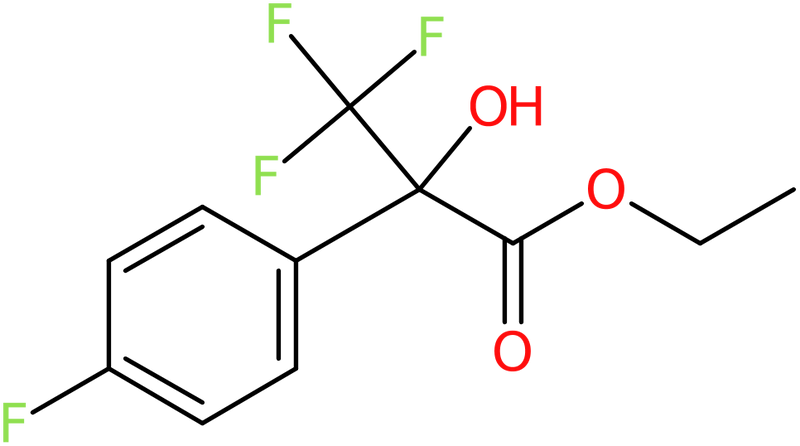 3,3,3-Trifluoro-2-(4-fluorophenyl)-2-hydroxypropionic acid ethyl ester, NX74730