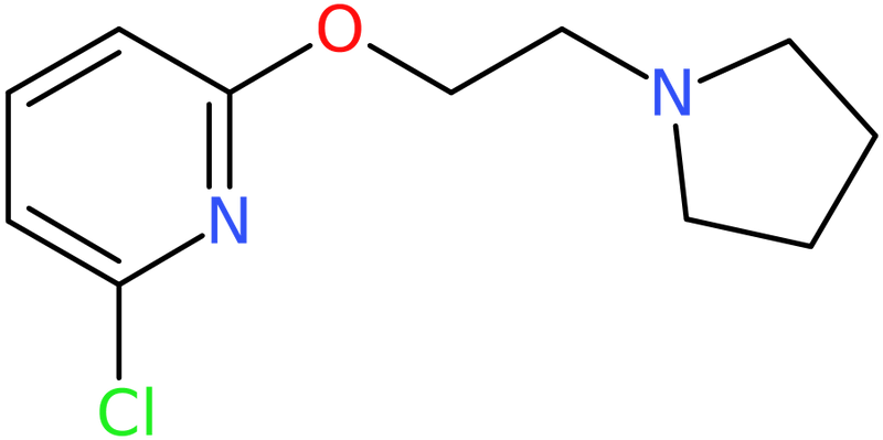 CAS: 1242241-03-7 | 2-(2-(Pyrrolidin-1-yl)ethoxy)-6-chloropyridine, NX18735