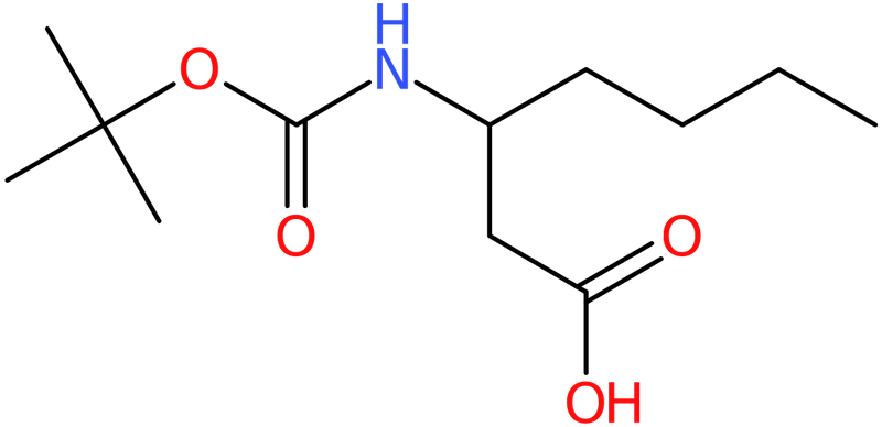 CAS: 676348-90-6 | 3-tert-Butoxycarbonylamino-heptanoic acid, NX57845