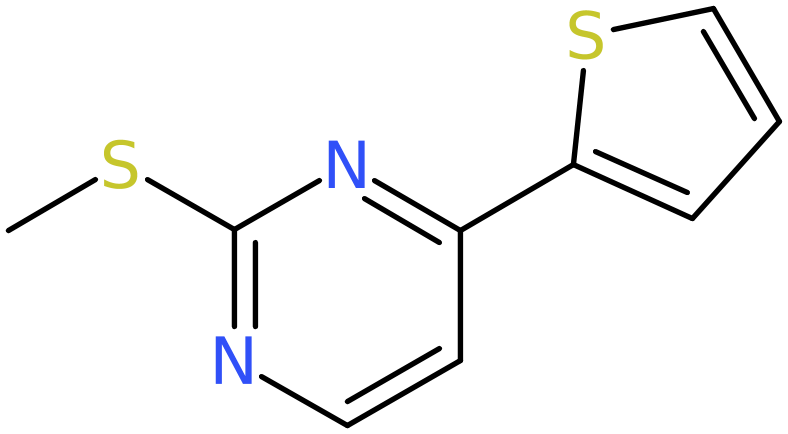 CAS: 683274-58-0 | 2-(Methylthio)-4-thien-2-ylpyrimidine, >95%, NX58143
