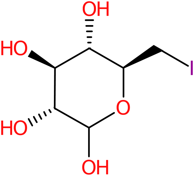 CAS: 6304-86-5 | 6-Deoxy-6-iodo-D-glucopyranose, >98%, NX55993