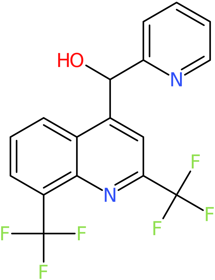 CAS: 68496-04-8 | (2,8-Bis-trifluoromethyl-quinolin-4-yl)-pyridin-2-yl-methanol, NX58190