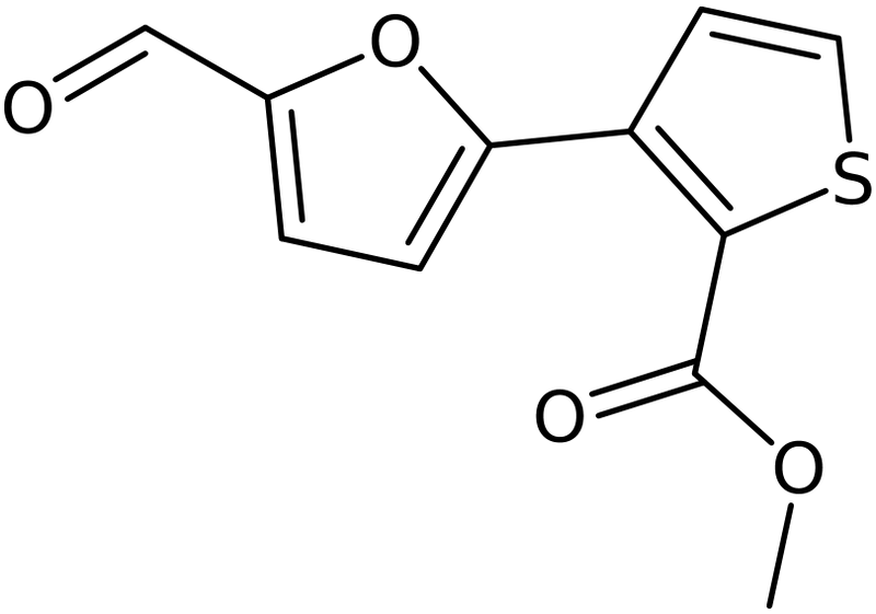CAS: 255828-29-6 | Methyl 3-(5-formyl-2-furyl)thiophene-2-carboxylate, NX37972