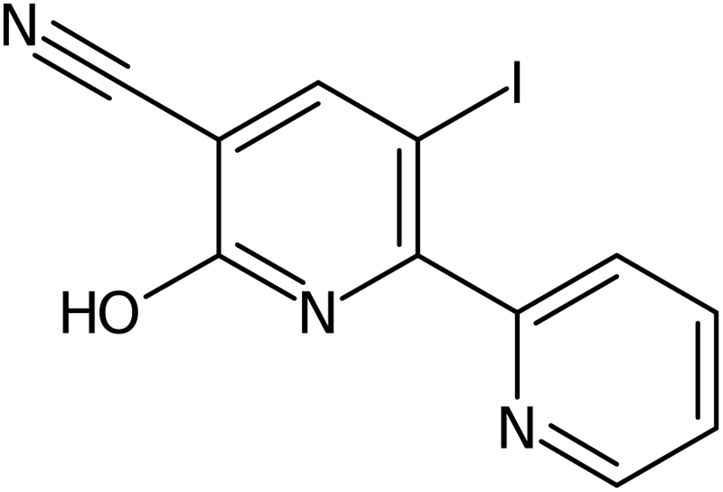 5-Iodo-2-oxo-6-(2-pyridinyl)-1,2-dihydro-3-pyridinecarbonitrile, NX74029