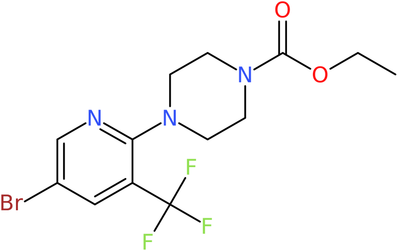 CAS: 1401522-00-6 | 4-(5-Bromo-3-trifluoromethyl-pyridin-2-yl)-piperazine-1-carboxylic acid ethyl ester, NX23330