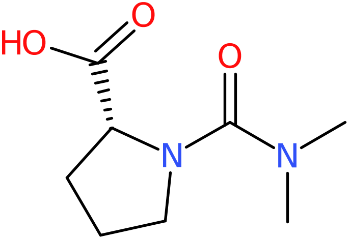 CAS: 1046139-15-4 | (R)-1-(Dimethylcarbamoyl)pyrrolidine-2-carboxylic acid, NX12339