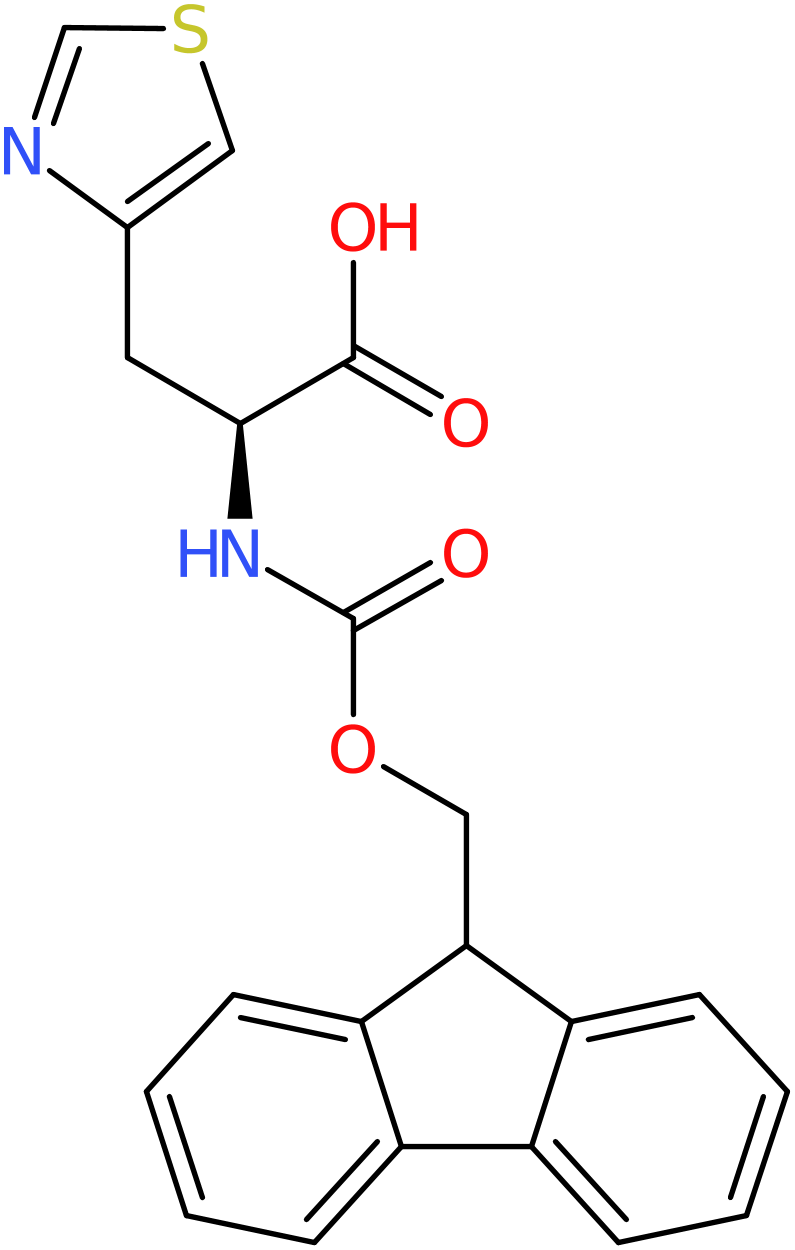 CAS: 205528-32-1 | 3-Thiazol-4-yl-L-alanine, N-FMOC protected, >97%, NX33380