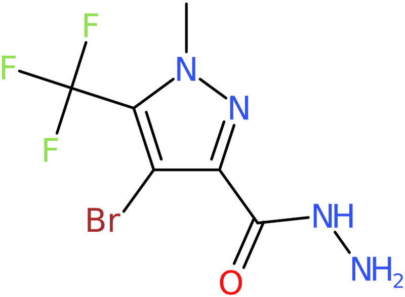 CAS: 1001519-41-0 | 4-Bromo-1-methyl-5-(trifluoromethyl)-1H-pyrazole-3-carbohydrazide, NX10281