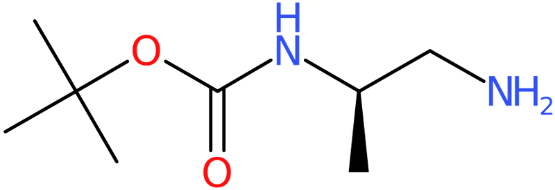CAS: 100927-10-4 | (R)-2-N-Boc-propane-1,2-diamine, >97%, NX10816