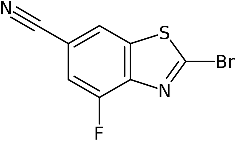 CAS: 1427399-19-6 | 2-Bromo-4-fluoro-1,3-benzothiazole-6-carbonitrile, >97%, NX23945
