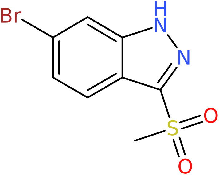 CAS: 651780-43-7 | 6-Bromo-3-(methylsulfonyl)-1H-indazole, NX56883
