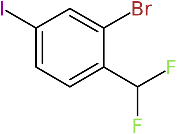 CAS: 1261569-90-7 | 3-Bromo-4-(difluoromethyl)iodobenzene, >95%, NX19524