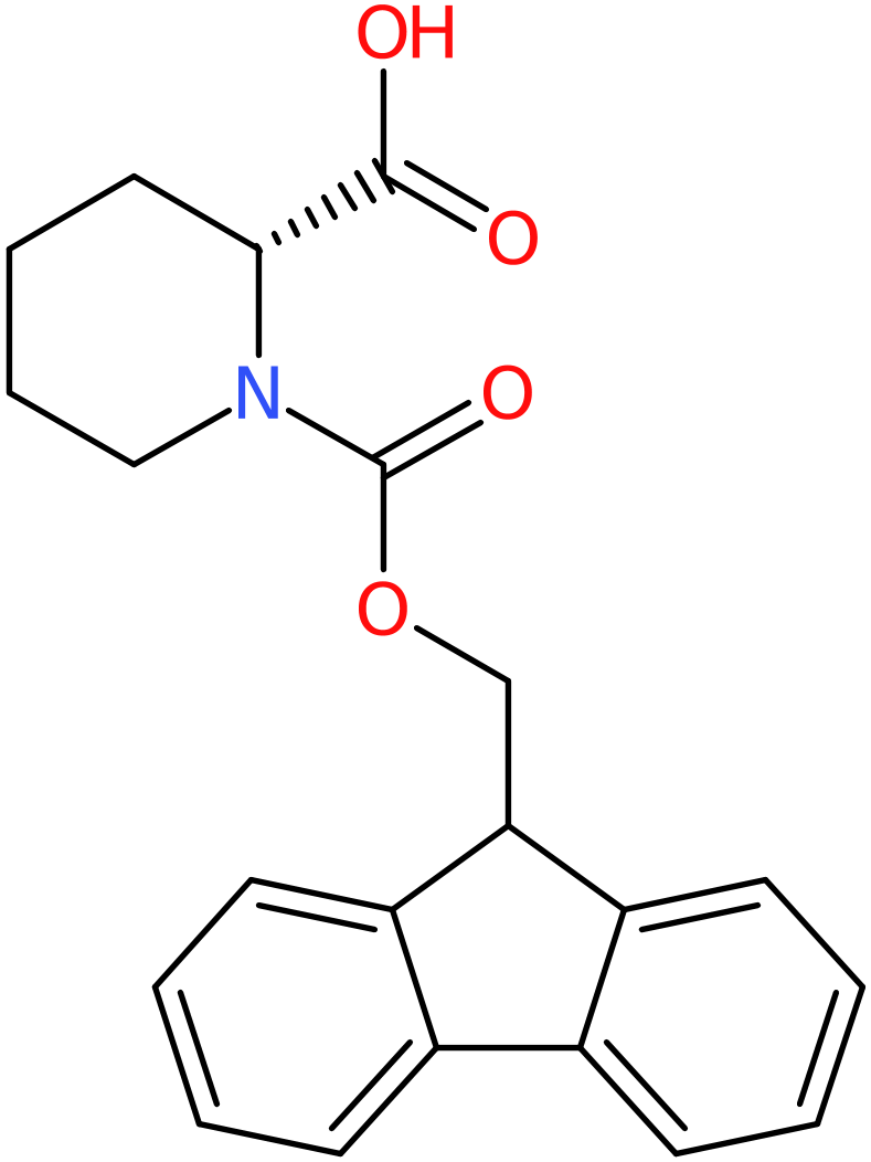 CAS: 101555-63-9 | (R)-Piperidine-2-carboxylic acid, N-FMOC protected, >97%, NX11010