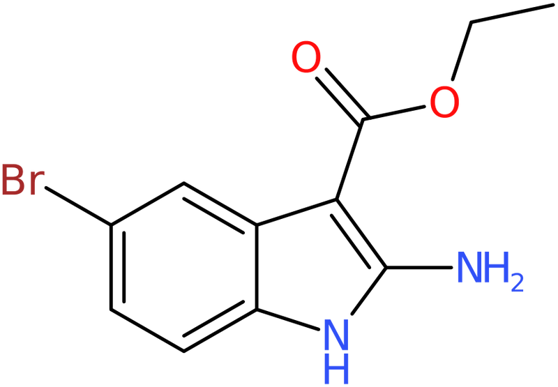 CAS: 1242140-62-0 | Ethyl 2-amino-5-bromo-1H-indole-3-carboxylate, >97%, NX18712