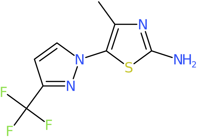CAS: 1006348-68-0 | 4-Methyl-5-[3-(trifluoromethyl)-1H-pyrazol-1-yl]-1,3-thiazol-2-amine, NX10654