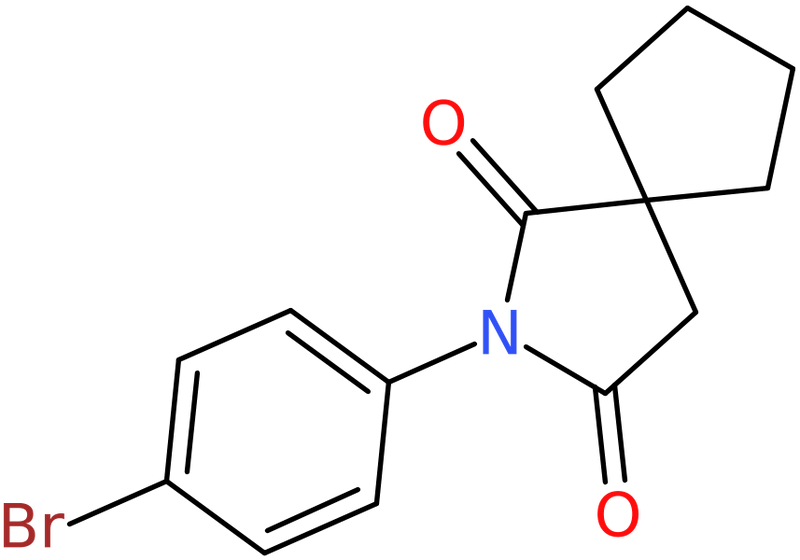 CAS: 61343-15-5 | 2-(4-Bromophenyl)-2-azaspiro[4.4]nonane-1,3-dione, NX55074