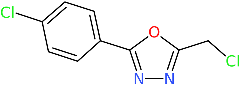 CAS: 24068-15-3 | 2-(Chloromethyl)-5-(4-chlorophenyl)-1,3,4-oxadiazole, NX36900