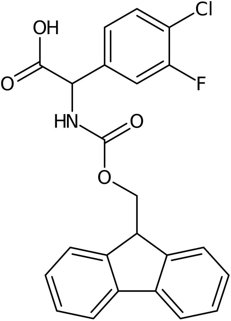 2-(4-Chloro-3-fluorophenyl)-2-({[(9H-fluoren-9-yl)methoxy]carbonyl}amino)acetic acid, NX74461