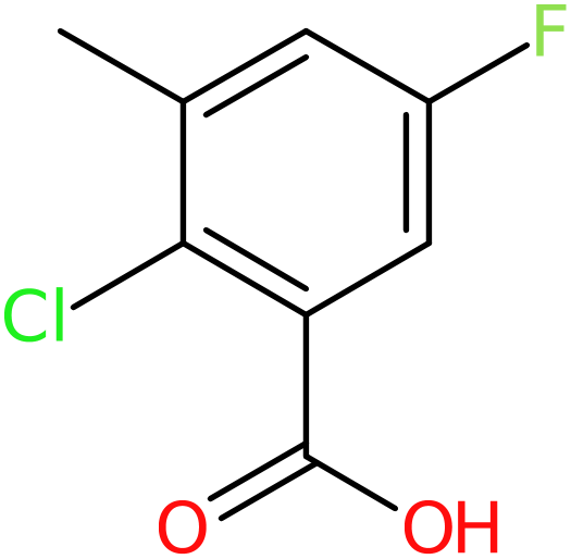 2-Chloro-5-fluoro-3-methylbenzoic acid, >97%, NX74777