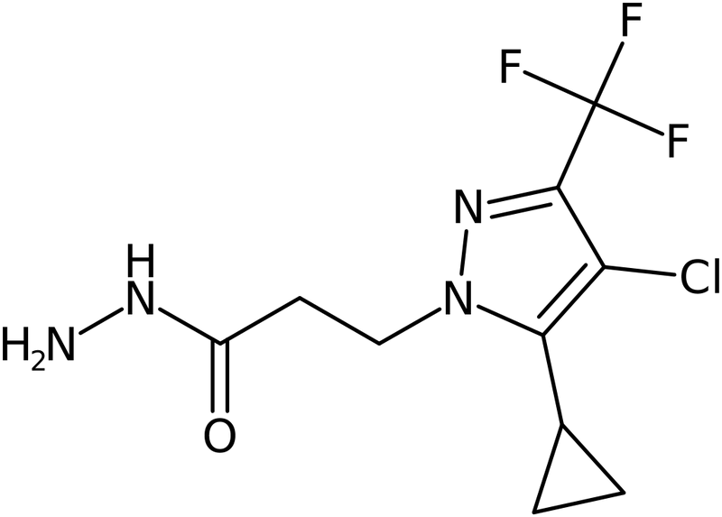 CAS: 1001518-98-4 | 3-[4-Chloro-5-cyclopropyl-3-(trifluoromethyl)-1H-pyrazol-1-yl]propanehydrazide, NX10271