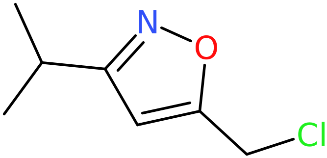 CAS: 64988-71-2 | 5-(Chloromethyl)-3-isopropylisoxazole, >95%, NX56800