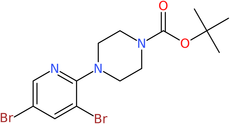 CAS: 1223432-03-8 | tert-Butyl 4-(3,5-dibromopyridin-2-yl)piperazine-1-carboxylate, NX18090