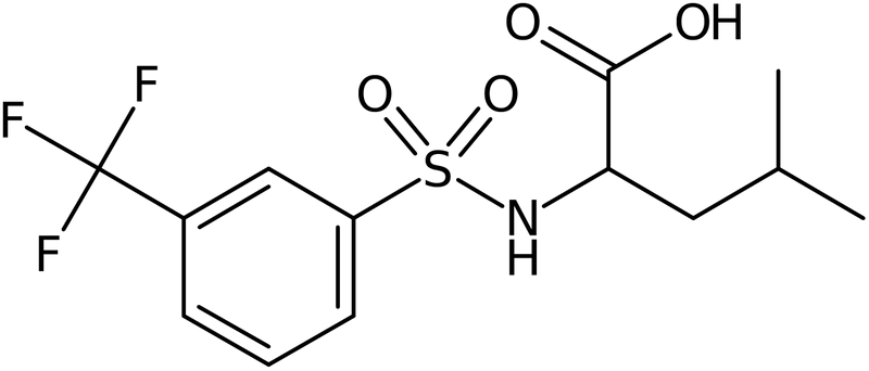 CAS: 251097-65-1 | 4-Methyl-2-[3-(trifluoromethyl)benzenesulphonylamino]pentanoic acid, >97%, NX37618