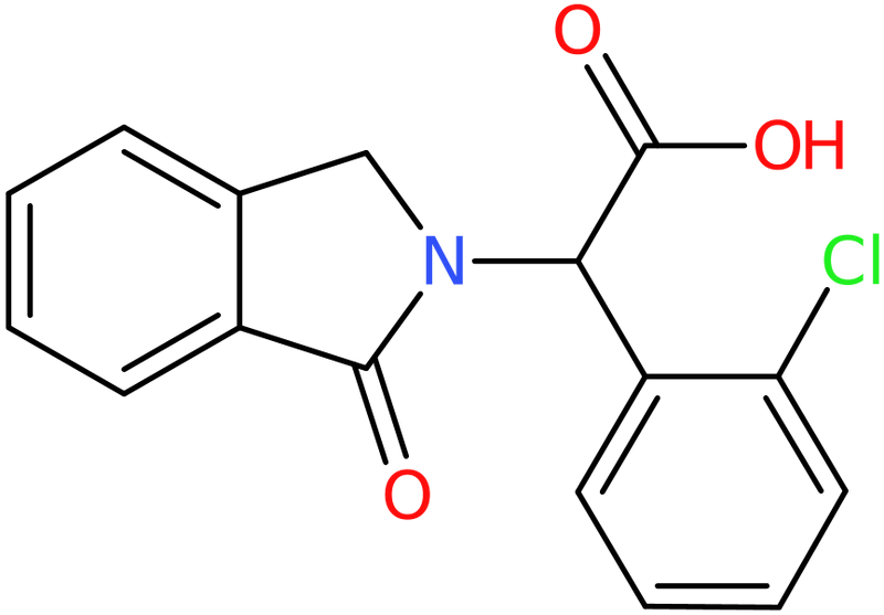 (2-Chlorophenyl)(1-oxo-1,3-dihydro-2H-isoindol-2-yl)acetic acid, NX73850