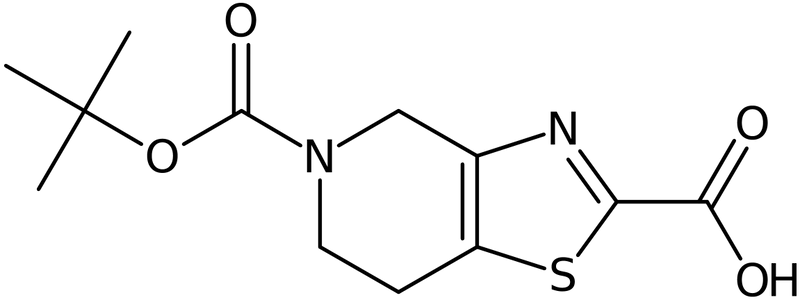 CAS: 1245915-17-6 | 5-(tert-Butoxycarbonyl)-4,5,6,7-tetrahydrothiazolo[4,5-c]pyridine-2-carboxylic acid, NX18878
