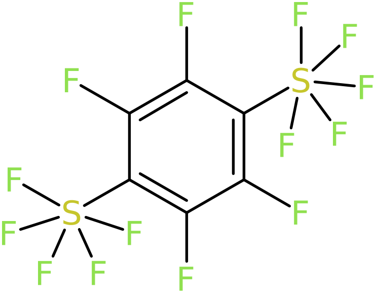CAS: 1219501-60-6 | 1,4-Bis(pentafluorothio)perfluorobenzene, NX17910