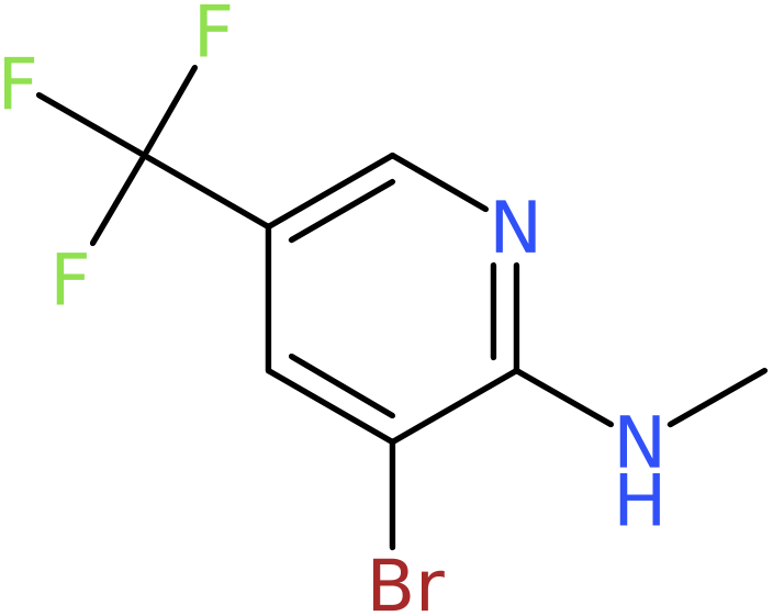 3-Bromo-N-methyl-5-(trifluoromethyl)pyridin-2-amine, NX74480