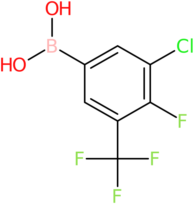 3-Chloro-4-fluoro-5-(trifluoromethyl)benzeneboronic acid, >95%, NX74673