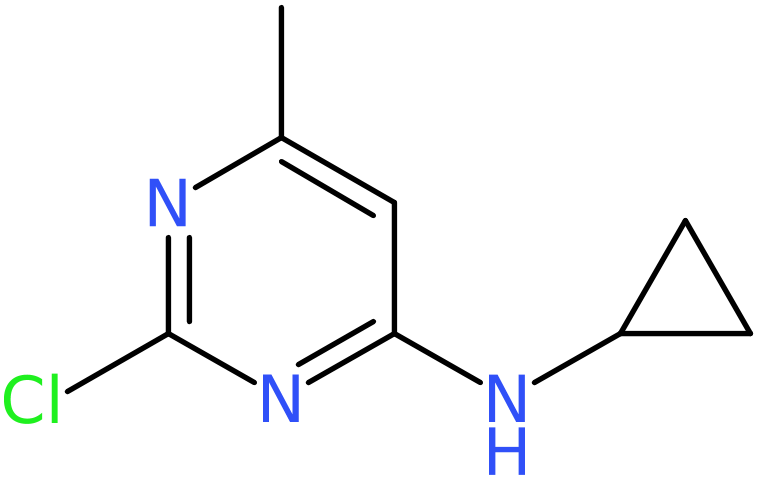 CAS: 1250038-98-2 | (2-Chloro-6-methyl-pyrimidin-4-yl)-cyclopropyl-amine, >95%, NX18962