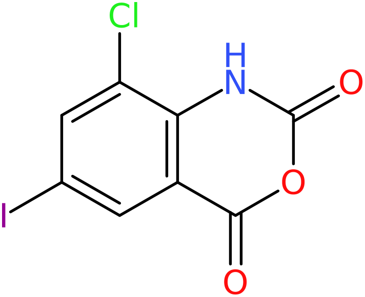 8-Chloro-6-iodo-2H-benzo[d][1,3]oxazine-2,4(1H)-dione, >94%, NX74303