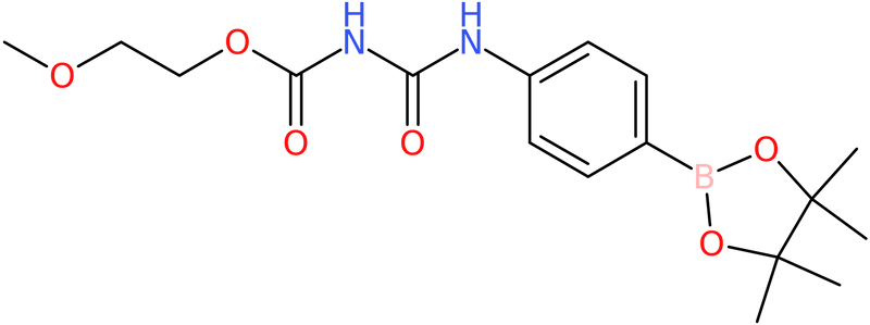 2-Methoxyethyl {[4-(4,4,5,5-tetramethyl-1,3,2-dioxaborolan-2-yl)phenyl]carbamoyl}carbamate, NX74061