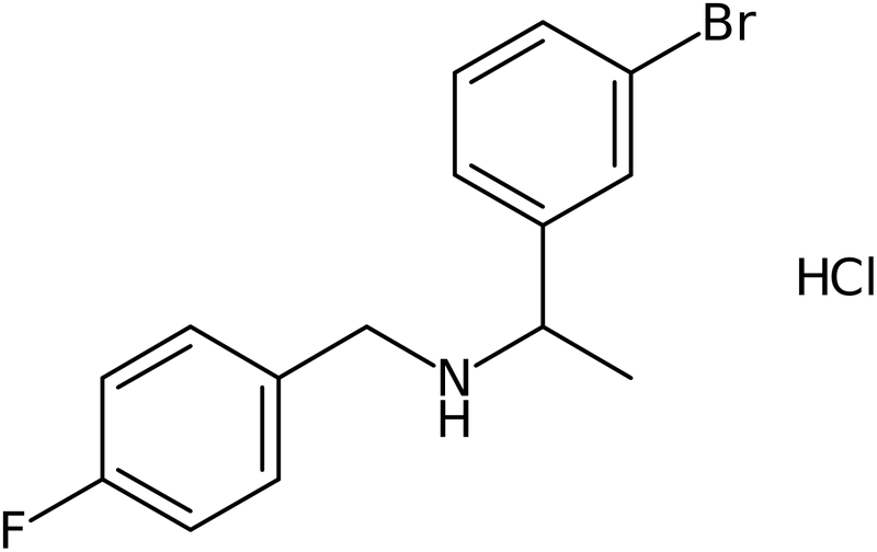 1-(3-Bromophenyl)-N-[(4-fluorophenyl)methyl]ethanamine hydrochloride, NX74720