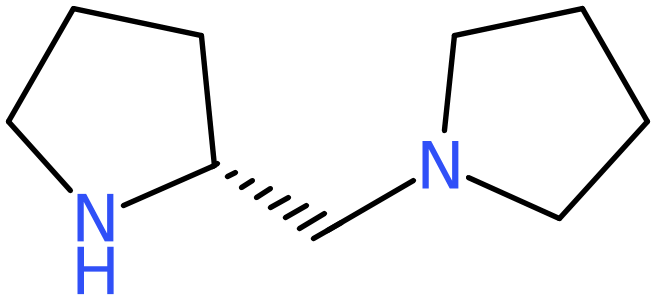 CAS: 60419-23-0 | (R)-(-)-1-(2-Pyrrolidinylmethyl)pyrrolidine, >95%, NX54620