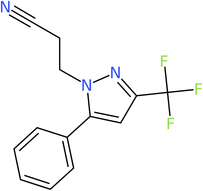 CAS: 1006334-26-4 | 3-[5-Phenyl-3-(trifluoromethyl)-1H-pyrazol-1-yl]propanenitrile, NX10633