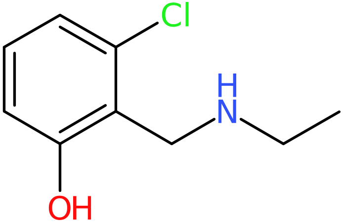 3-Chloro-2-[(ethylamino)methyl]phenol, >95%, NX74378