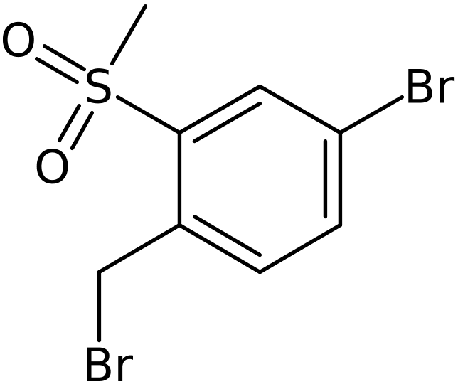 CAS: 254887-18-8 | 4-Bromo-2-(methylsulphonyl)benzyl bromide, >95%, NX37921