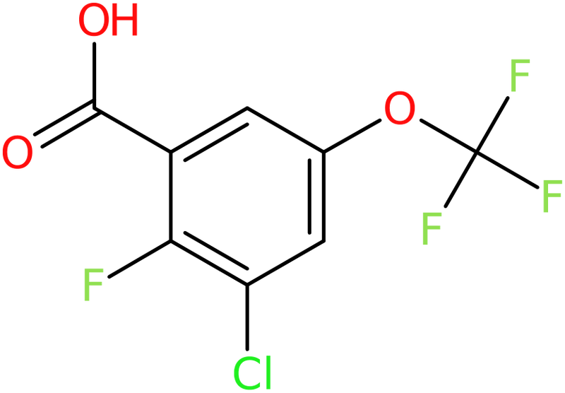 CAS: 2385608-20-6 | 3-Chloro-2-fluoro-5-(trifluoromethoxy)benzoic acid, >97%, NX36709